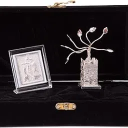 RELBEES Silver Radha Krishna stand and Tulsi Plant Gift set wedding gift/Diwali Gifts/Diwali Gift Items/Diwali Decoration For Home/Corporate Gift/Anniversary/Birthday Gifts-picture-10