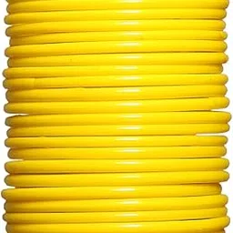 Plain Glass Bangle in Yellow Color for Women & Girls (Pack of 24)-picture-42