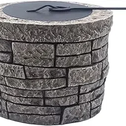 MYADDICTION Small Small Fire Pit Home Decor Small Portable Fire Pit for Outdoor Brown-picture-54