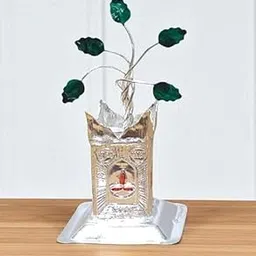 ASTRO-D Silver/Chandi Tulsi Plant for Home/Office for Pooja (11 Grams) Length 5 Centimetre,-picture-14