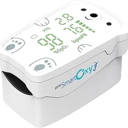 BPL Medical Technologies Smart Oxy Junior Fingertip Pulse Oximeter for Children|High Accuracy|SPO2|Perfusion Index| OLED Display| Heart Rate|Age Range - 3-12 Yrs - White-picture-29