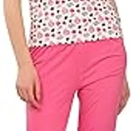 zebu Women's Cotton Printed; Plain Nightwear Set Pack of 1-picture-11
