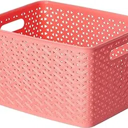 ARISTO 224 Solitaire Plastic Multipurpose Rectangular Storage Basket Without Lid 11.2 Ltr |31.5 X 24.5 X 18Cm-picture-22
