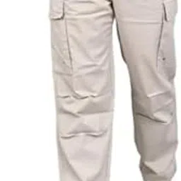 Men's Relaxed Fit Multi-Pocket Cargo Pants Featuring Elastic Waistband, Belt Loops, and Side Flap Pockets –, Travel, and Casual (Grey)-picture-29