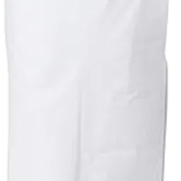 ramraj cotton Men Pure Cotton Double layer White Dhoti with Silver jari border-picture-25