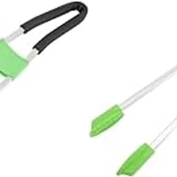 Homoyoyo Pcs Aluminium Alloy Litter Picker Grabber Sturdy Trash Clamp for Garbage Pickup and High Shelf Access-picture-20