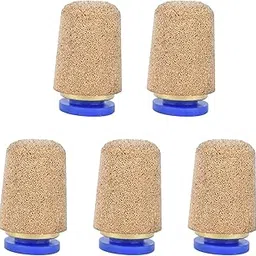 Air Silencer Filter, Noise Reduction Pneumatic Muffler Easy To Install Control Brass for Air Line Fitting for Solenoid Valves image 1