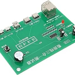 Ubersweet® 3 in 1 USB Cable Triad Tester, Stability 3 in 1 Charging Cable Test Card Buzzer Prompt Multi Level Protection for Maintenance-image-0