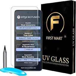 FIRST MART Military-Grade UV Tempered Glass Screen Protector Compatible For Motorola Edge 60 Fusion 5G (6.7 Inches) With Easy Installation Kit| Edge To Edge Coverage |Crystal Clear-picture-14