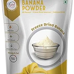 FzyEzy Healthy Natural Premium Freeze-dried banana fruit powder for kids & adults | GMO Free | No Added Sugars, Preservatives, Artificial Flavors, Colors | Pantry Groceries Perfect for Camping Vegan & Survival Travel Friendly Ready to Mix Healthy Powder in Your Favorite Recipes, Cakes, Smoothies, Yogurt, Flavored Tea, Juice, Chocolate for Kids & Adults (Banana Powder | 50 gm)-image-8