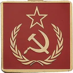 GOLDEN SHIELD CPIM Party Flag Badge - 18K Gold Plated Metal – Wearable on Shirts, T-Shirts & Formals | Premium Political Party Emblem (2.3cm x 2.3cm)-picture-12