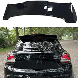 ABS Gloss Black Batman Design Car Spoiler Batman Rear Spoiler Hood for Maruti Suzuki Swift Compatible for Year 2018-2023 Models Racing Car Spoilers-picture-10