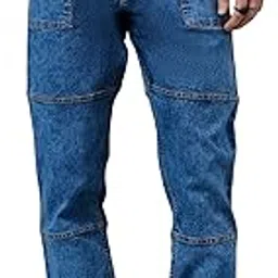 studio nexx Men's Loose Fit Jeans | Stretchable | Jeans for Men | Contrast Stitch Jeans | Panelled Stitch-picture-18