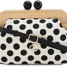 Mindy Clutch, Small | Versatile Clutch for Women with Adjustable & Detachable Straps, Push Lock Closure | Stylish Clutch | Perfect for Parties, Weddings & Special Occasions (Black)-image-24
