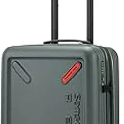 Red TOIIS XP Expandable 55 Cms Small Cabin Polycarbonate Hard Sided 8 Wheel Spinner Luggage/Suitcase/Trolley Bag (Olive) (Double Wheel), Green-image-10