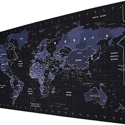 World Map Gaming Mouse Pad,Large Mouse Pad Extended Desk Mouse PadMousepad with Special-Textured Anti-Fray Stitched Edges for Esports/Gamer/Office/Home-image-19