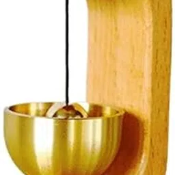 Vintage Wooden Door Bell with Magnetic Back | Brass Entry Alert Chime for Shops & Homes | Decorative Wind Chime Door Opening Bell-image-58