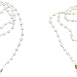 heavenglow Glasses Chain Necklace Portable Eyewear Holder Beaded Eyeglass Chain White-picture-11