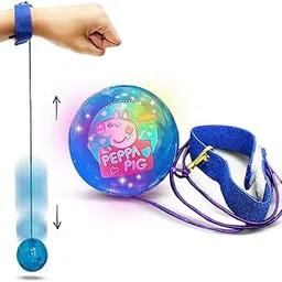 Wembley Peppa Pig Yo Yo Ball for Boys Girls Kids Activity Toy with Adjustable Wrist Band LED Light Playset Bounce Ball Return Gift/Birthday Gift – Random Colors-picture-10
