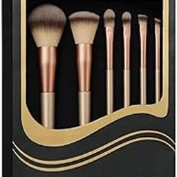 Fashion Colour Pookie Picks 6-Piece Makeup Brush Set | Professional Soft Bristles for Face & Eyes | Fluffy, Foundation, Shader, Blending & Angled Brushes | Travel-Friendly Cosmetic Kit for Women & Girls-image-9