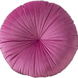 TRENDIVIBE Round Pumpkin Throw Pillow Premium Elegant Floor Pillow for Vanity Bed Couch Rose Red-image-49
