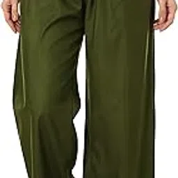 belenziera Mehendi Green Rayon Palazzo Pants | Olive Tone Wide Leg Bottoms for Women | Elastic Waist Trousers in 11 Sizes XS-7XL | Solid Color Casual Wear-picture-45