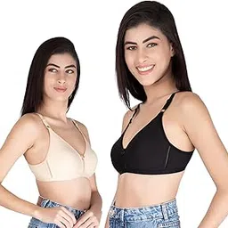 elegraze Women Cotton Non-Padded Non Wired Regular Bra (Pack of 02)-picture-21