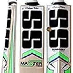 SS master 100 kw bat Kashmir Willow Cricket Bat ( Size: Short Handle,Leather Ball )-picture-20
