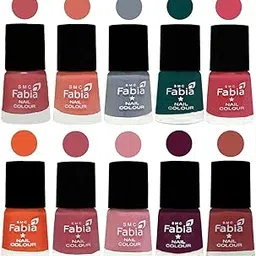 ALL IN ONE (PACK OF 10), Long Lasting Glossy Nail Polish, 6 ml Each, All Vibrant Colours,02025-picture-59
