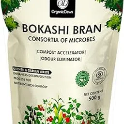 OrganicDews Bokashi Bran (500 g - Pack of 1) - Microbial Inoculum Easy Compost Accelerator for Indoor Compost Bin and Organic Kitchen/Garden Waste and Odour Eliminator 500 g-image-3