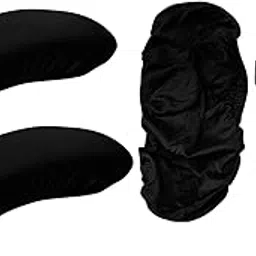 HOKIPO 140gsm Armrest Covers for Office Chair (Elastic Style), 1 Pair, Black (AR-5933-BLK)-image-42