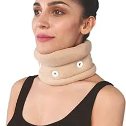 Vissco Cervical Collar With Chin Support, Neck Support Provides Stability & Relieves From Neck Pain, Neck support for Excessive strain on the neck muscles - Large (Beige)-picture-20