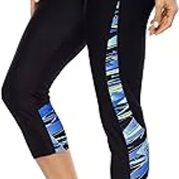 attraco Swim Pants for Women High Waisted Swim Capris Swim Shorts Swimming Leggings-picture-38