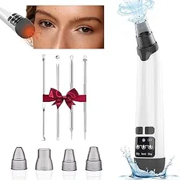 Blackhead Remover Vacuum - Black Head Remover for Face,Blackhead Extractor Tool with 3 Adjustable Suction Levels,4 Probes,USB Interface Type Pore Vacuum,Suitable for Women and Men (White)-picture-56