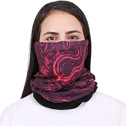 coreteq Multifunction Polar Fleece Neck Warmer Gaiter Face Cover Bandana Sun and Dust Protection Moisture Wicking for Men and Women Printed-picture-21