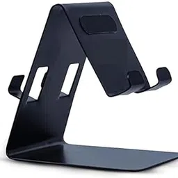NECTAK Metal Double Side of 2 in 1 Mobile Phone Stand/Holder for Smartphones and Tablet, Mobile Stand, Bed & Table on Office/Home/School/College/Travel, Black (Pack of 1)-image-45