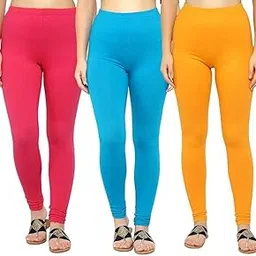 diaz Women Leggings Multi Color Pack 3 | REGULER Cotton Leggings-picture-10