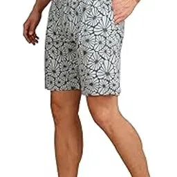 bullmer Regular Fit Cotton Blend Summer Shorts for Men - Pack of 1 | Printed Shorts for Men Onion-picture-10