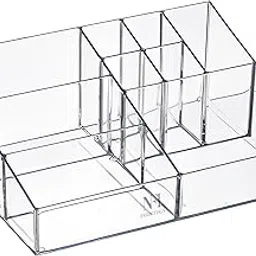 Premium Acrylic Makeup Organizer Tray with Diamond-Cut Design – Large Vanity Organizer for Cosmetics, Jewelry & Accessories – Clear Display Storage Box-picture-29