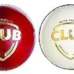 Leather Cricket Ball Two Piece Club Size Cricket Ball Match Cricket Practice Ball Two pic Club Ball - Red/White-image-13