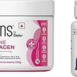 Hydrolyzed Marine Collagen-100g | Made with Japanese technology | Supplement for Wom,Siens By Dabur Omega-3 Fish Oil Capsules 3000mg - 30 softgels|Supports Heart, Skin & Joint Health|W-picture-11