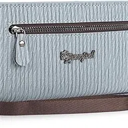 lady quinton Premium Bifold Wallet, Textured Leather, Multi Card Organizer with Zipper Pocket, Slim Design for Women-picture-11