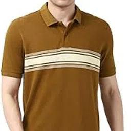 peter england Men's Cotton-Polyester Statement Stripe Polo Shirt – Casual Wear | Sleek & Stylish-picture-56