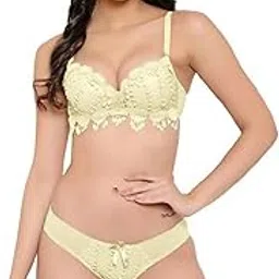 mebber Women Padded Floral Design Lingerie Set | Stylish & Comfortable | Soft Fabric | Adjustable Straps Elegant & Trendy Innerwear for Women | Everyday & Special Wear-picture-46