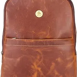 Premium Leather Work/Casual Laptop Backpacks | Zipped Compartments | Padded Back Panel | Multiple Pocket Sleeves | Multifunctional Utility | Convenient for Daily Use-image-7