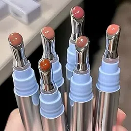 Cappuvini Mirror Water Shine Essence Lip Gloss | Moist and Submissive Light Texture | Moisturizing Lip Tint with Cooling Ice Roller Applicator | Lip Protection Formula | Long-Lasting Liquid Lipstick | Ice-Themed Shades Light Pink Light Nude Color With High glossy Shine (06# Pomegranate Ice, 2.5g)-picture-41