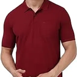 peter england Men's Cotton Blend Solid Regular Fit T-Shirt-picture-18