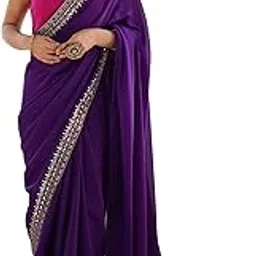 akhilam Women's Shimmer Net Solid Saree With Unstitched Blouse Piece (RADHA7001_RX_Parent)-picture-55