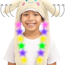 aakarshini Warm Winter Wear Kids Cap with Rabbit Ears & Lights for Upto 10 Years-picture-17