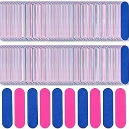 Nailwind Mini Files 100pcs Nail File Set Disposable Mini Nail File, Professional Care Mini Nail Files Double Sided Emery Board Buffer Set Grit Double Sided Emery Board for Manicure, Nail Studio, Home-picture-44